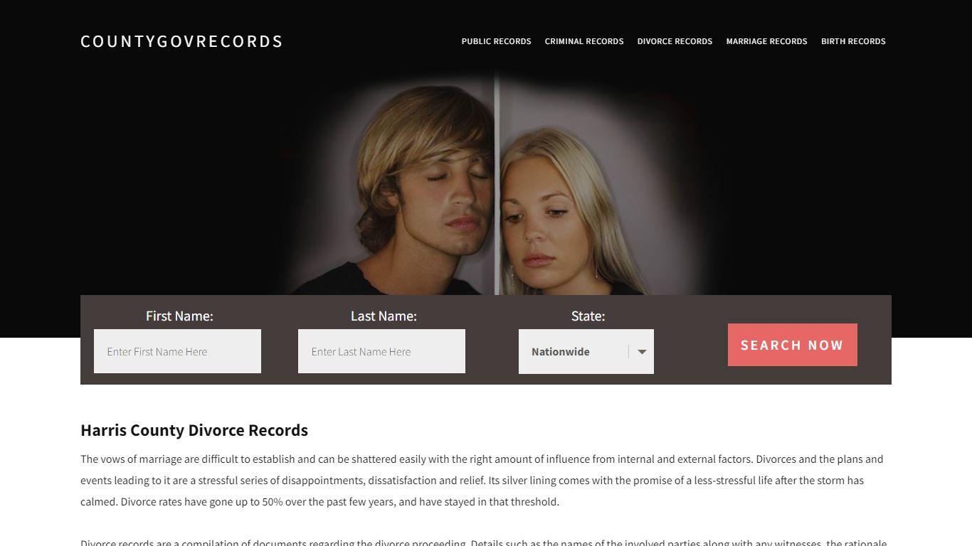Harris County Divorce Records | Enter Name and Search|14 Days Free